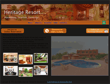 Tablet Screenshot of heritageresort.in